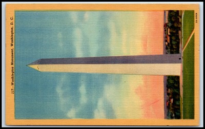 Postcard 117-Washington Monument, Washington, D. C.2A-H969   J92