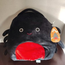 Original Squishmallows Bella The Black Spider Halloween Treat Pail