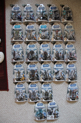 2008 Star Wars The Clone Wars Figures Lot of 26 (1-25, missing #24+2 special)