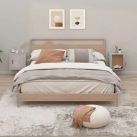Nachttisch Wand 2Er Set Betongrau 50X30X47 Cm