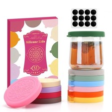 oui yogurt jar lids - 12 pack Silicone oui lids for 5 oz Oui Yogurt 12 PCS