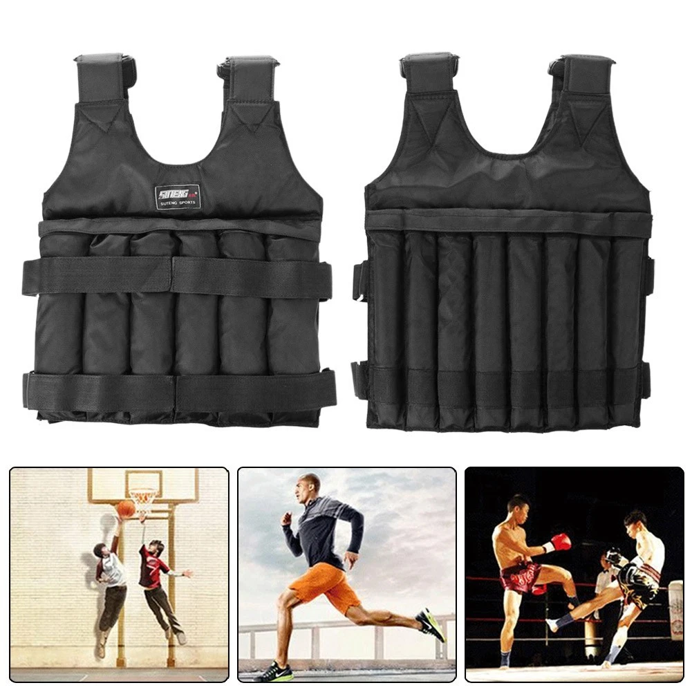 Gilet Pesi VEVOR Giacca Con Pesi Regolabile 5 A 9,1 Kg, Giacca Con Pesi 6 Giubbotto Pesi Allenamento