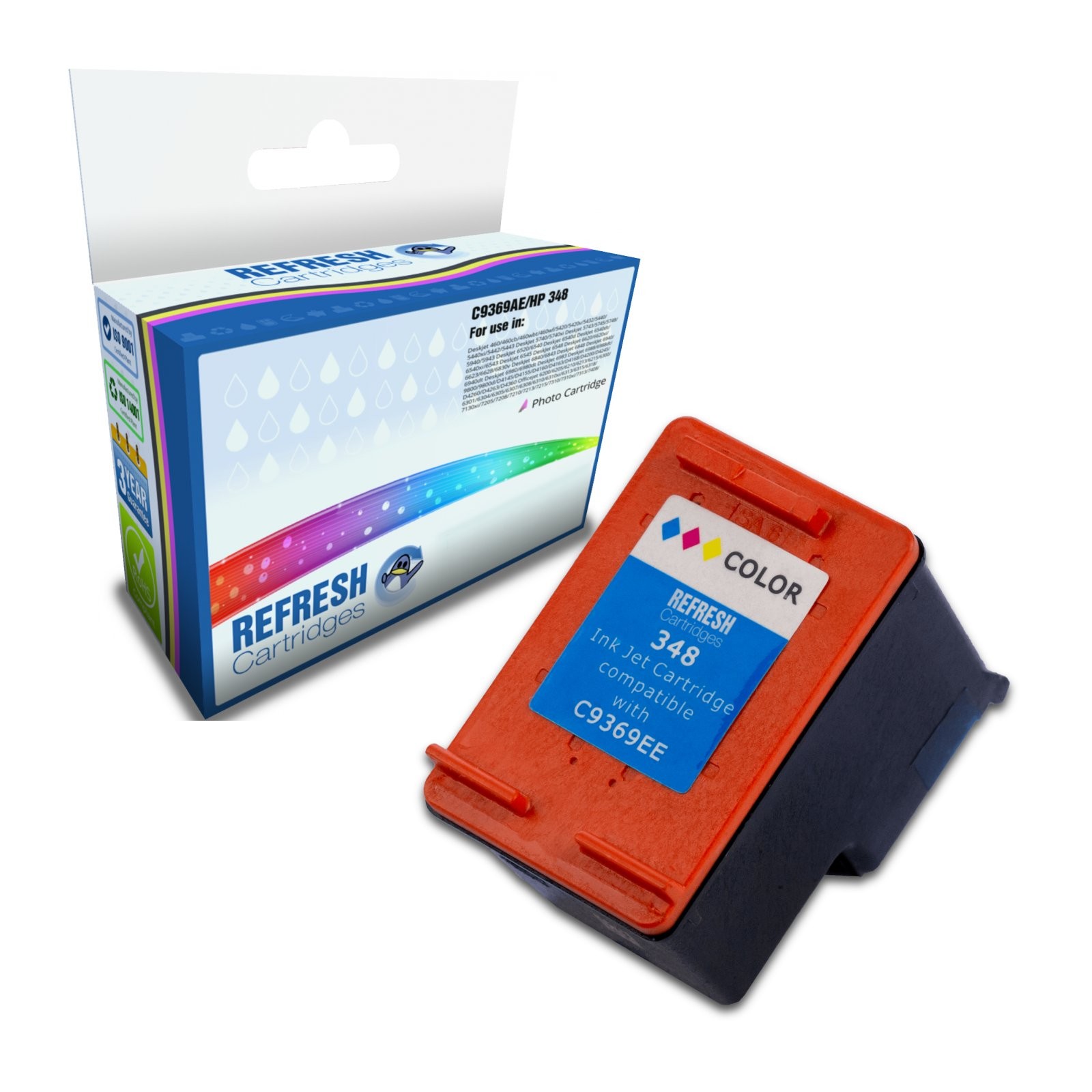 Refresh Cartridges Photo Colour Cartridge C9369AE/348 Ink Compatible With HP