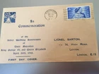 GB STAMPS RARE FIRST DAY COVER 1948 SILVER WEDDING STRATFORD
