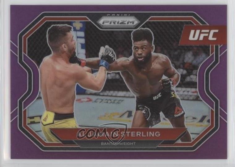 2021 Panini Prizm UFC Purple Prizm 84/149 Aljamain Sterling #152 7m3