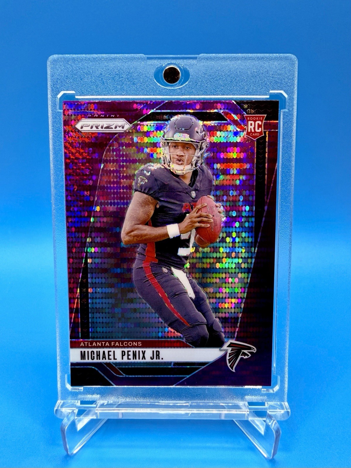 2024 Panini Prizm Rookies Michael Penix Jr. #378 Purple Pulsar Prizm (RC)