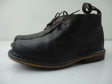 UK sz 9 US 10 Doc Dr. Martens Brown Deverell Leather Ankle Chukka Boots Air Wair