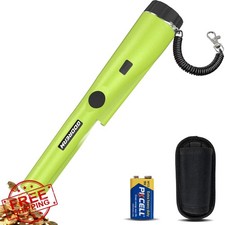 GDDREAM Metal Detector Pinpointer Green Waterproof Handheld Wand LED Light