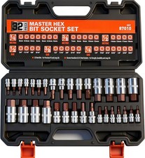 High Torque Master Hex Bit Socket Set 32-piece Sae Metric Allen Socket Set... High Torque Master Hex Bit Socket Set 32-piece Sae Metric Allen Socket Set...