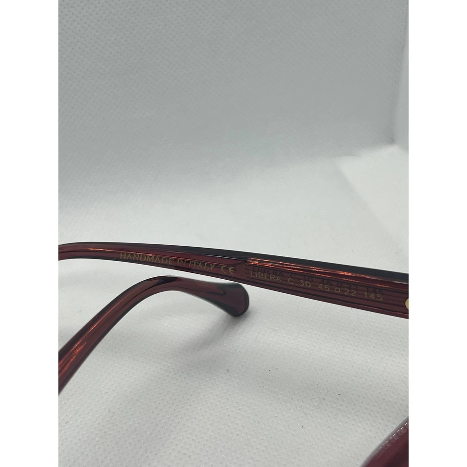 Monturas de gafas redondas borgoña ZEN Barcelona para mujer hechas a mano acetato japonés Foto 3 de 4