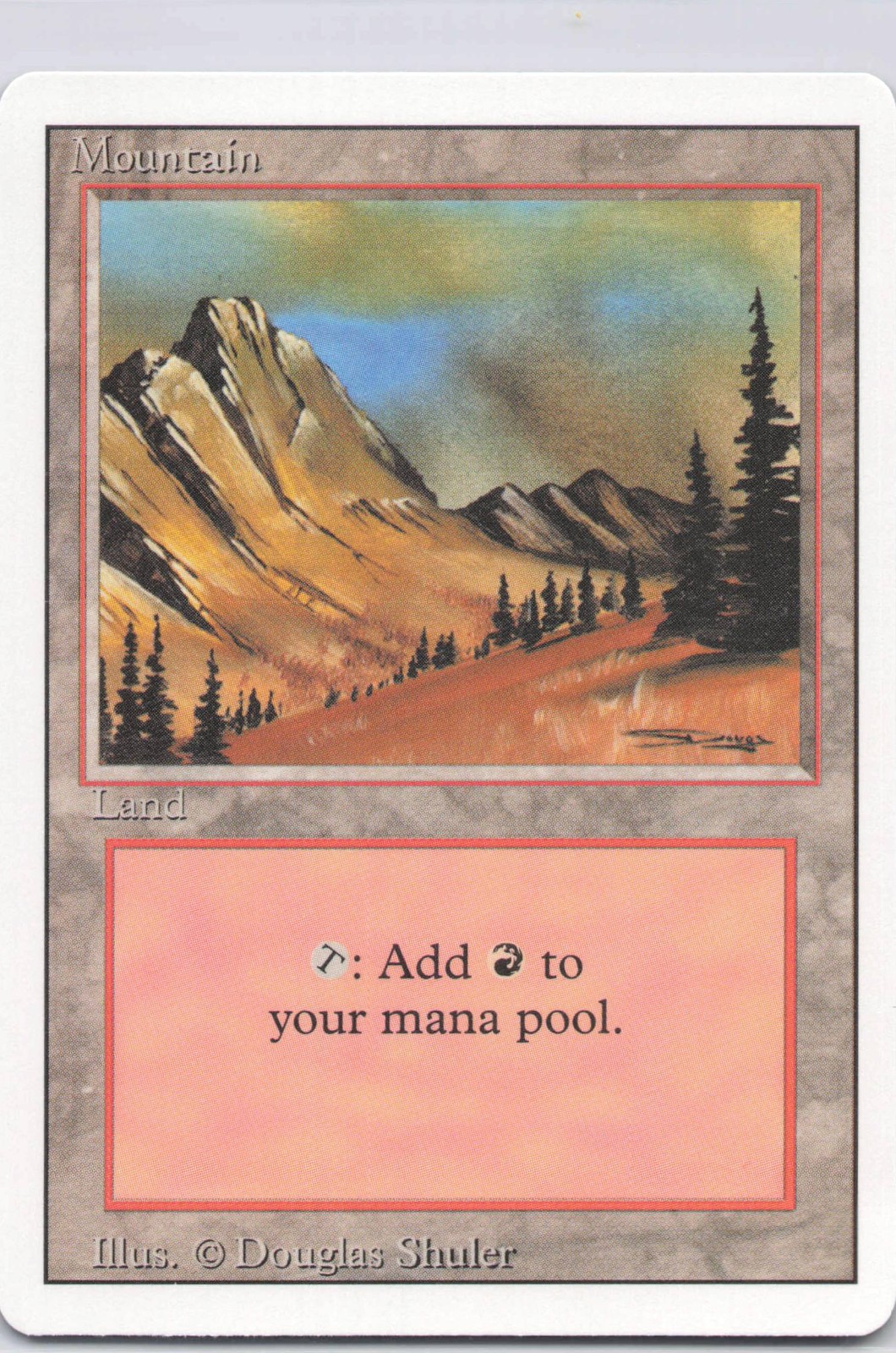 Revised Edition #292 Mountain (C) Freshly Opened Pack