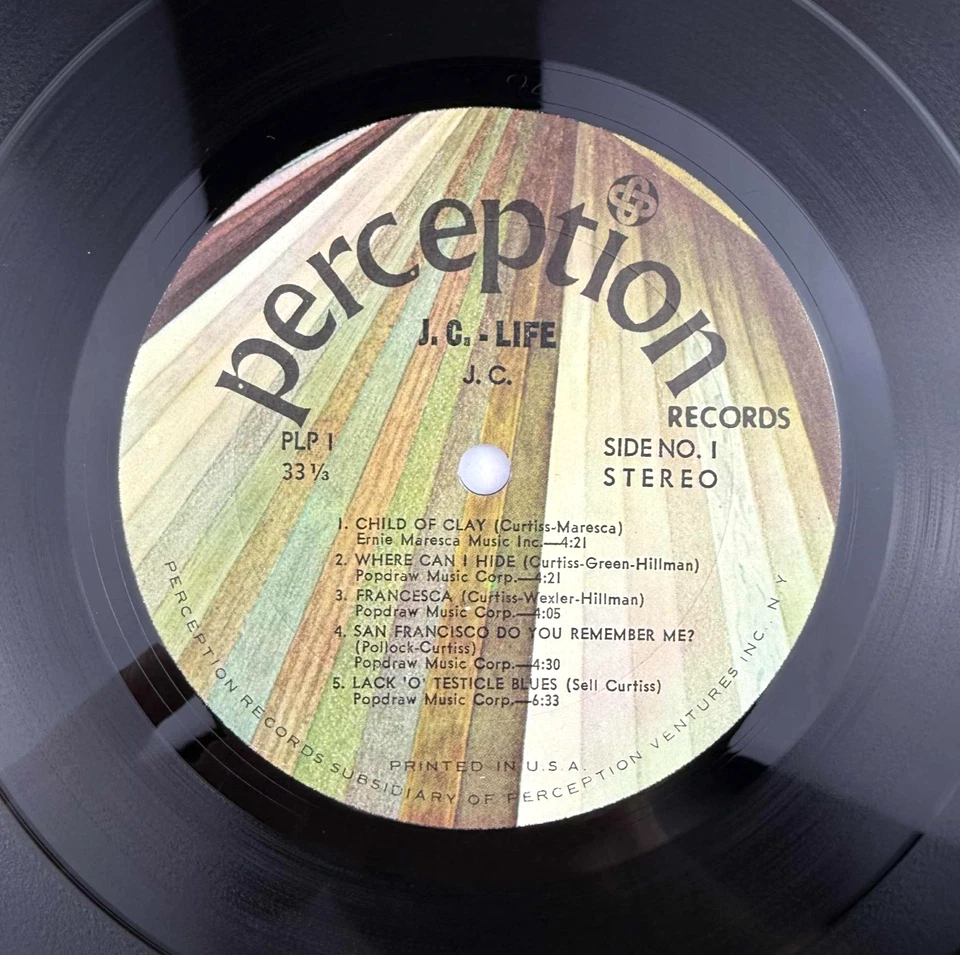 J.C. Jimmy Curtiss Life 1969 Psych Rock vinyl record LP 60s Review Copy w/shrink - Image 3 of 4