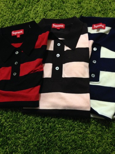 Supreme S/S 2014 Striped Polo Sweater 