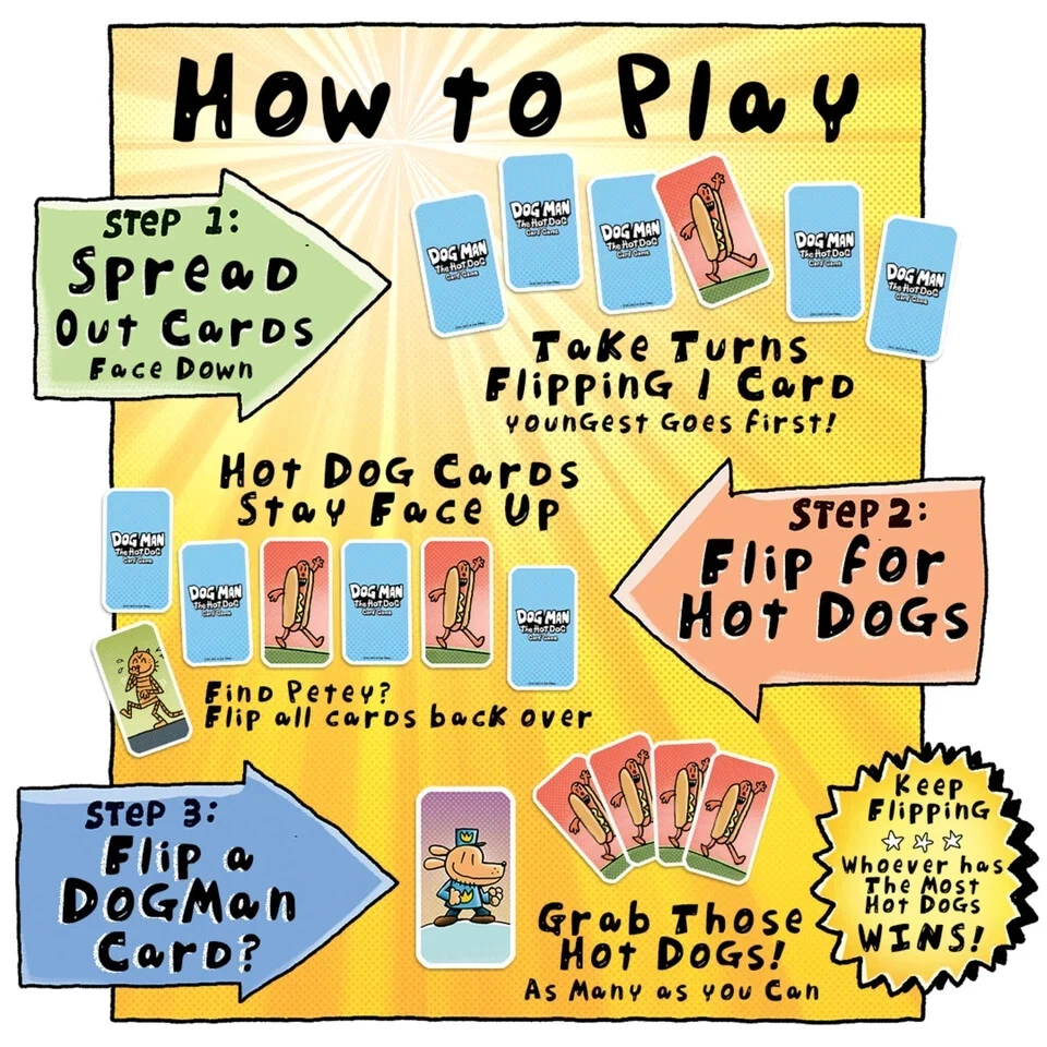 Dog Man The Hot Dog Card Game Travel Game Cards University Games - Image 4 of 4
