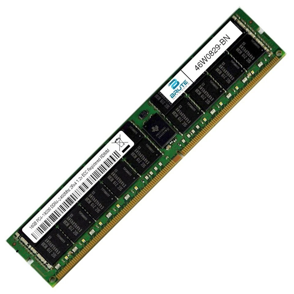 46W0829 - IBM Compatible 16GB PC4-19200 DDR4-2400Mhz 2Rx4 1.2v ECC RDIMM - Image 2 of 3