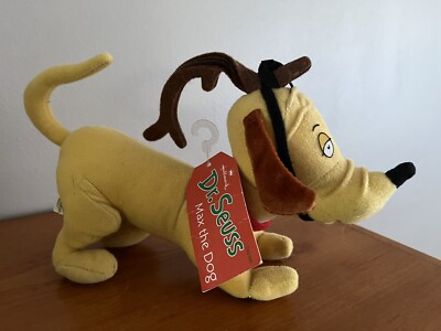 VTG Hallmark Dr Seuss How the Grinch Stole Christmas MAX THE DOG Plush 1998 NWT