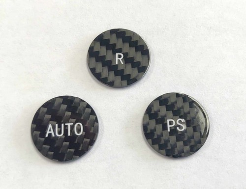 Fits Ferrari Portofino 19-22 F1 Gear Button Covers in Black Carbon Fiber Kit - Picture 3 of 4