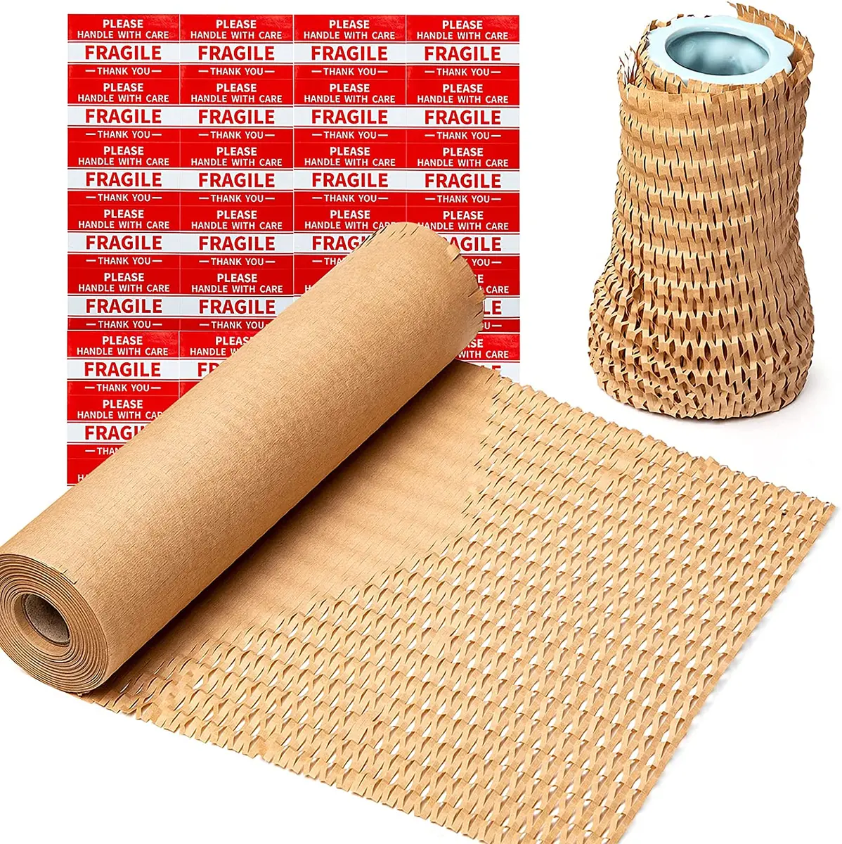 Honeycomb Packing Paper Wrap Shipping Moving Cushion Wrapping Roll,  12″X328