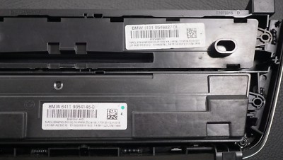 OEM BMW F30 F31 F34 CLIMATE A/C CONTROL RADIO PANEL CHROME 9348827  