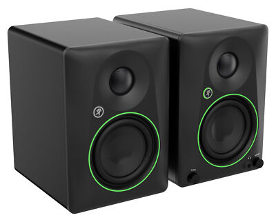 Pair Mackie Powered Studio Monitors Speakers w/ Tone