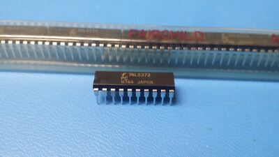 (2 PCS) 74LS373PC FSC D Latch, 8-Func, Negative Edge Triggered, 8-Bit, PDIP20