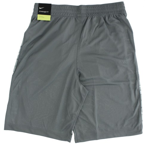 Nike Boy's Athletic Shorts CJ7809, Dri-Fit, Camouflage Side Stripe, Side Pockets - Picture 3 of 5