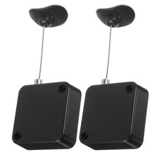 2pcs Retractable Remote Control Tether Security Cable Security Cable Leash Lock