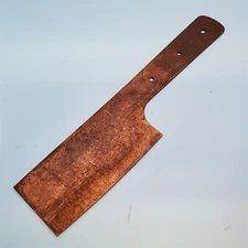 Ontario Cleaver Knife Blank Carbon Steel Fixed Blade 9.5" x 4.25" Chefs Chopper