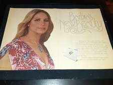 Barbra Streisand Butterfly Rare Original Promo Poster Ad Framed!