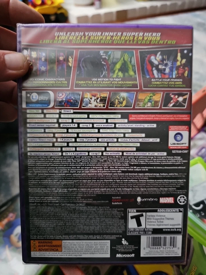 Marvel Avengers: Battle For Earth - Microsoft Xbox 360 NEW SEALED - Image 2 of 2