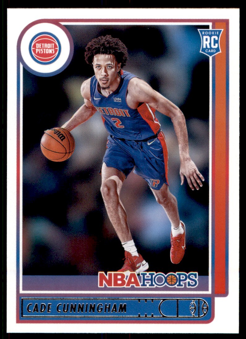 2021-22 Hoops Cade Cunningham Detroit Pistons #201 RC