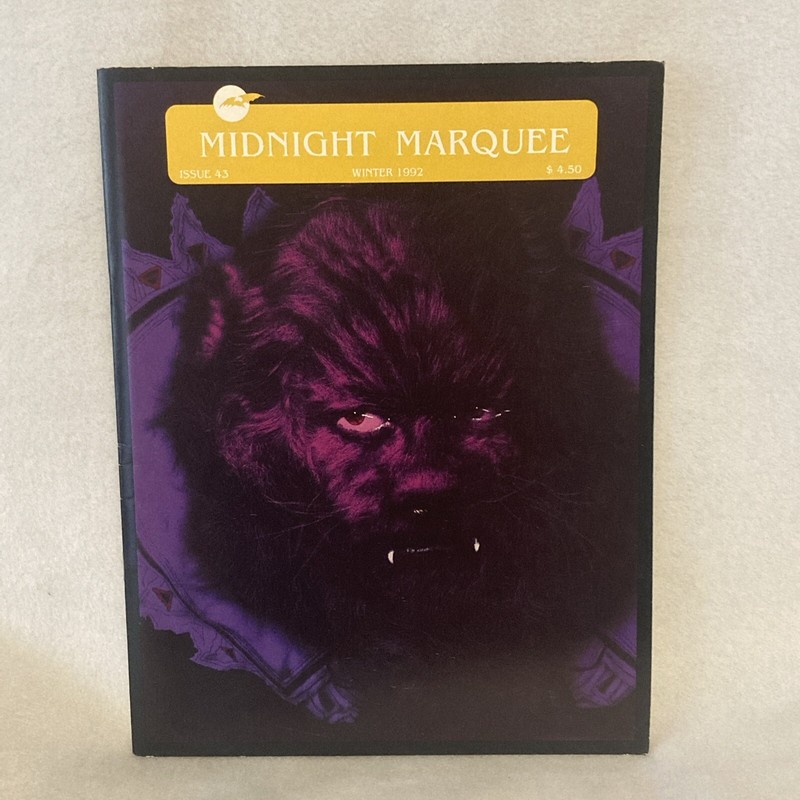 MIDNIGHT MARQUEE Magazine issue 43, Winter 1992 *RARE*