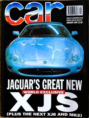 CAR MAGAZINE JAN-1994 - BMW M3 E36, Toyota Supra, Volvo 850 T-5, Alfa 164 Super
