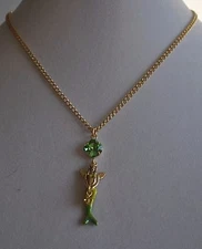 KIRKS FOLLY  MERMAID  NECKLACE GOLD  TONE 