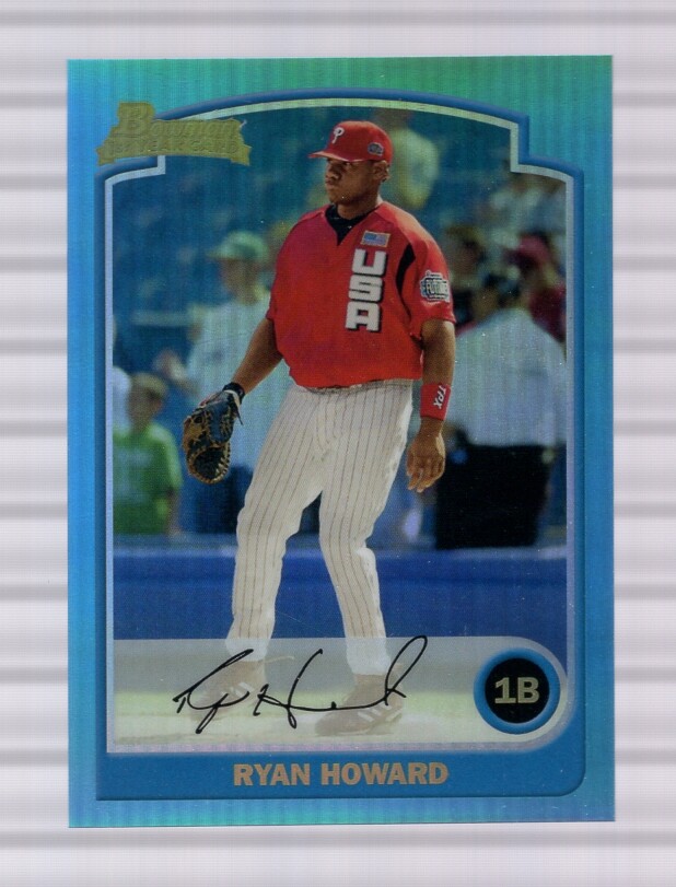 RYAN HOWARD - 2013 1ST BOWMAN BLUE - CARD # BDP138 - FREE SHIP