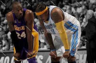 FB220 Kobe Bryant Lakers Mamba- Carmelo Anthony Nuggets 8x10 11x14