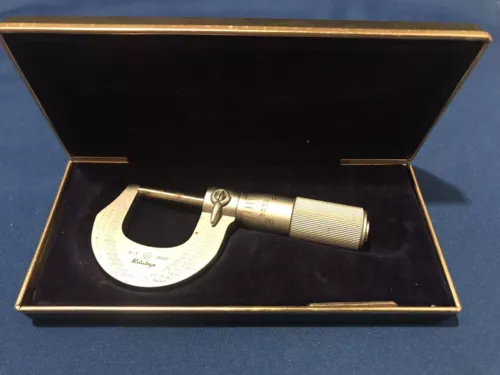 Mitutoyo Micrometer 0-1" .0001" in Velvet Lined Case~M225-1"~Code No 101-117