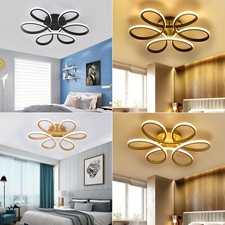 Floral Petal LED Ceiling Light 58/74CM Chandeliers Lamp Living Room Bedroom Deco
