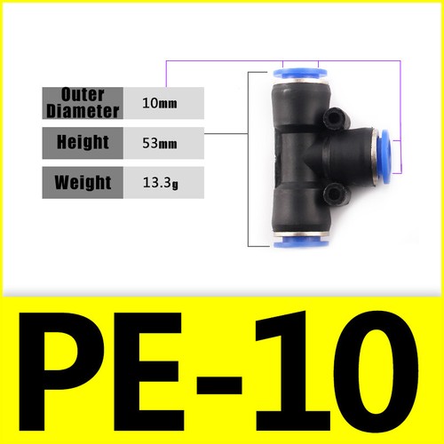 Pneumatic Push In Fitting Air Water Pipe Connectors Hydraulic Push Fit 4/6~16 mm - Picture 41 of 254