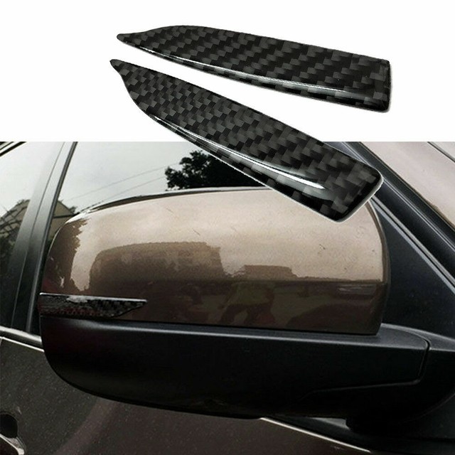 2 Pieces Carbon Fiber Car Side Rearview Mirror Trim Side Mirror