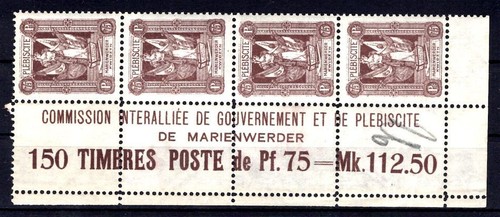 Marienwerder 10 LF FULL STRIPES UNIT ** MNH MINT NEVER HINGED (L3465