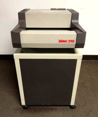 INTIMUS MODEL 316 PAPER SHREDDER, 1/4'' STRIP CUT 