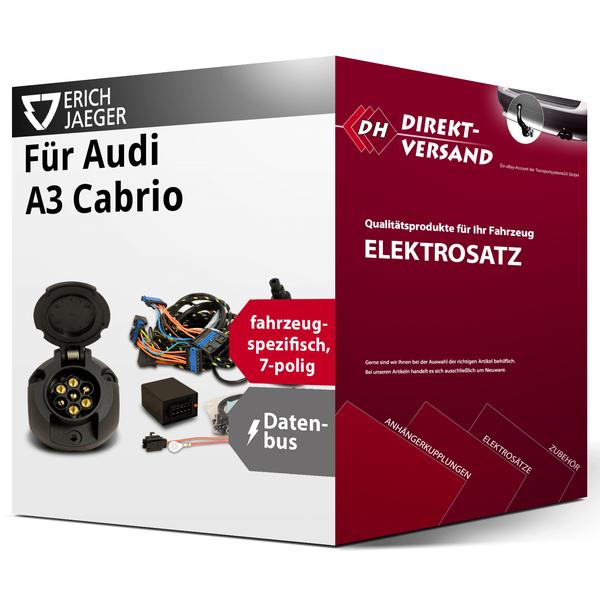 FüR Audi A3 Cabrio Typ 8P Elektrosatz 7Polig Spezifisch Esatz-image