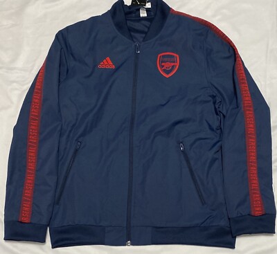 Adidas Arsenal FC Anthem Fullzip Jacket Blue EH5607 Youth Sz