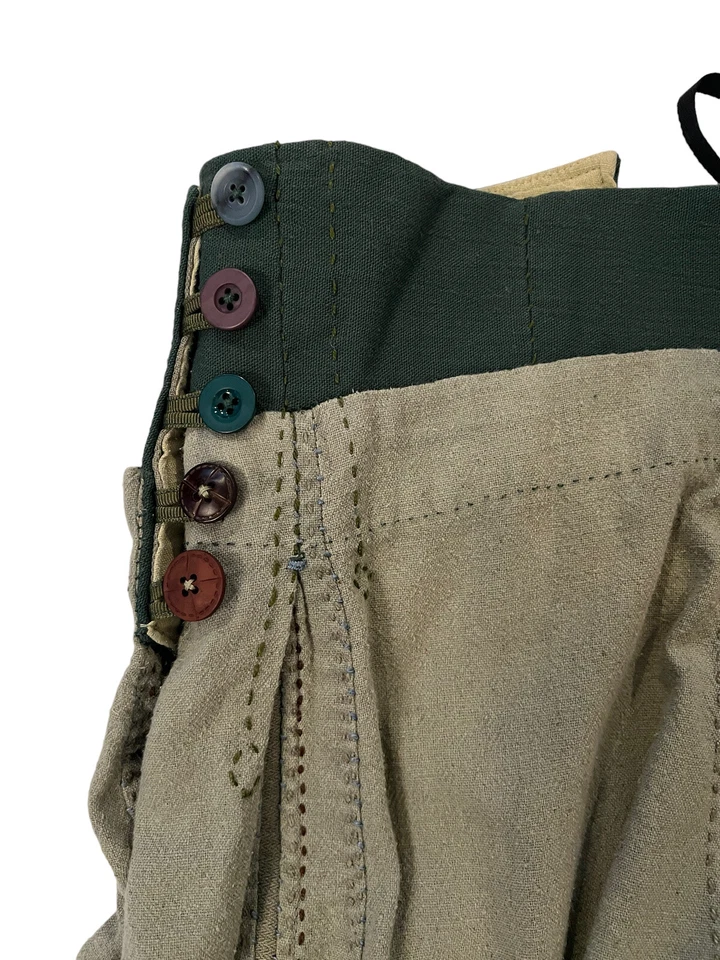 Hecho a mano RENACENTISTA/Medieval Mujer Falda Verde Campesino Disfraz Juegos con disfraces Talla M Foto 4 de 4