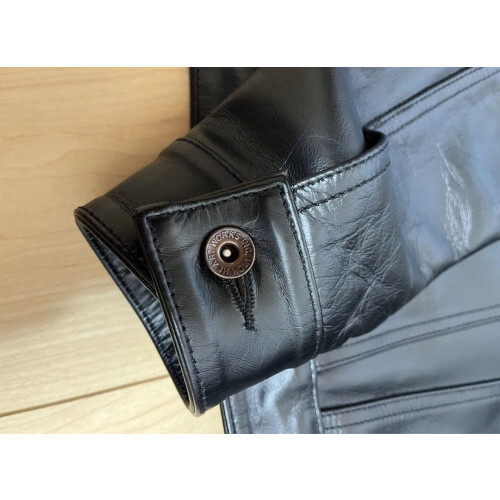 IRON HEART IHJ-64 Black Leather Jacket Size M Black NM cond IRON HEART IHJ-64 Black Leather Jacket Size M Black NM cond