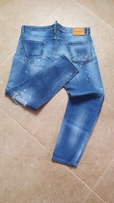 Vintage men's Denim Dsquared2 Caten Brothers Rare Jeans Size 52 blue D2