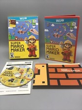 Super Mario Maker (Nintendo Wii U) Complete in Box w/ Art Book & Game -Mint Disc