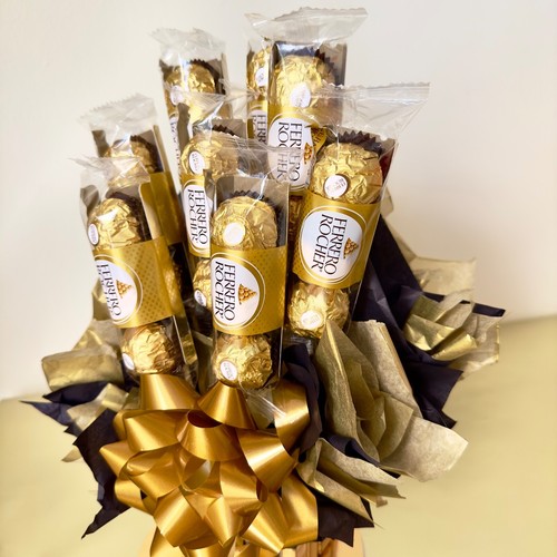 Candy Arrangement, Ferrero Rocher Bouquet. Chocolate Arrangement. - 第 4/4 張圖片
