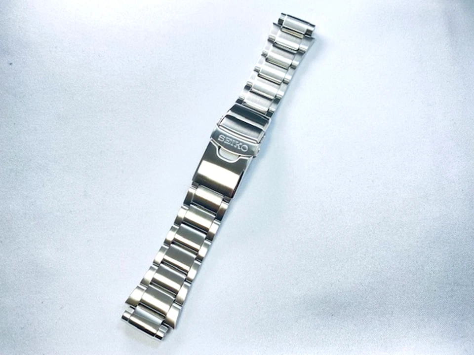 Correa de reloj de acero inoxidable genuino SEIKO 20 mm 35J5JG para SKA367PC SKA369PC Foto 2 de 4